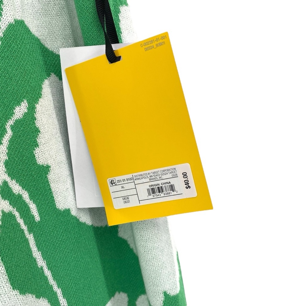 Diane Von Furstenberg x Target Ginkgo Green Sweater Knit Flare Pants New - Picture 5 of 9
